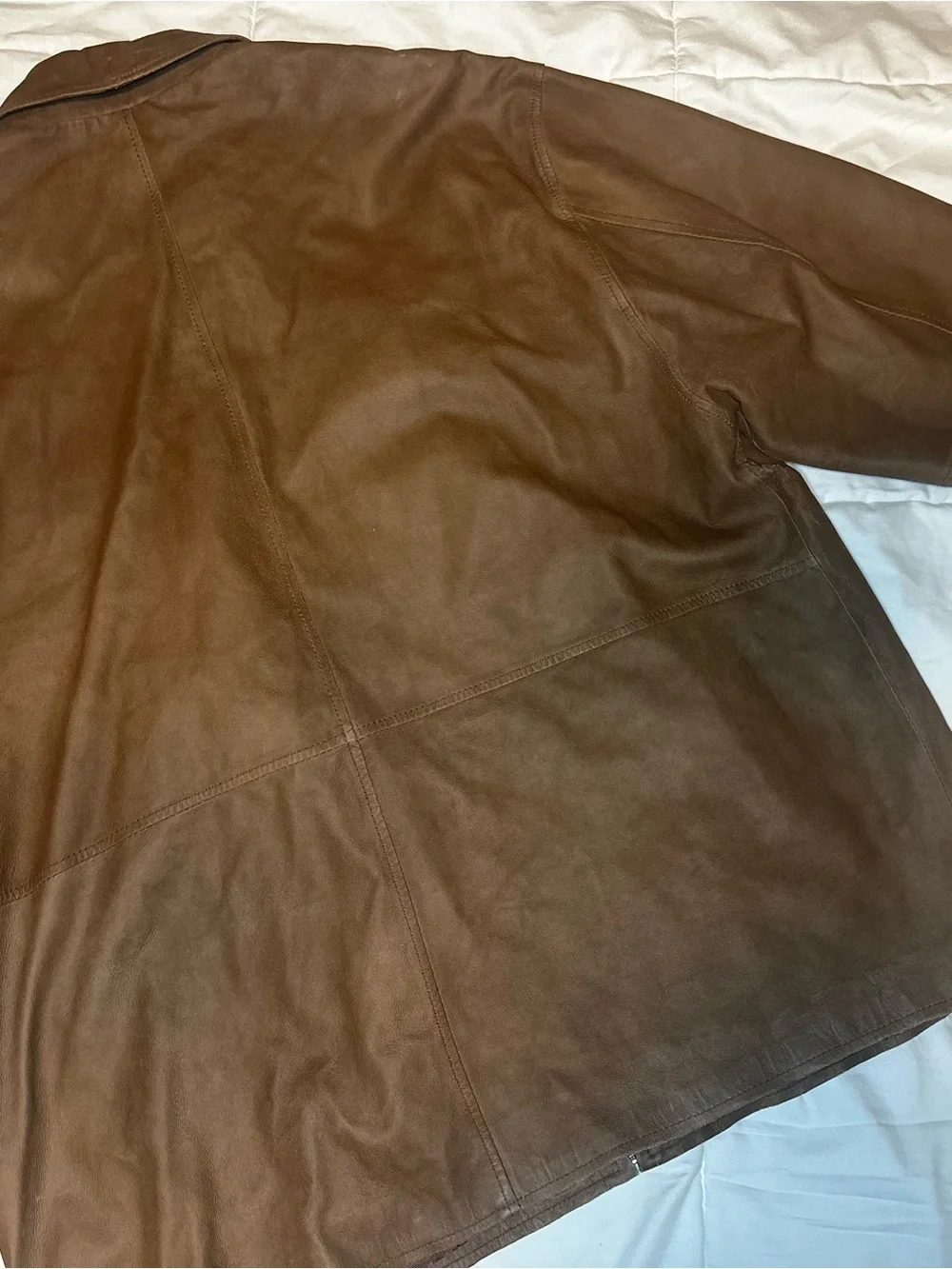 Pronto Uomo Brown Leather Bomber Jacket